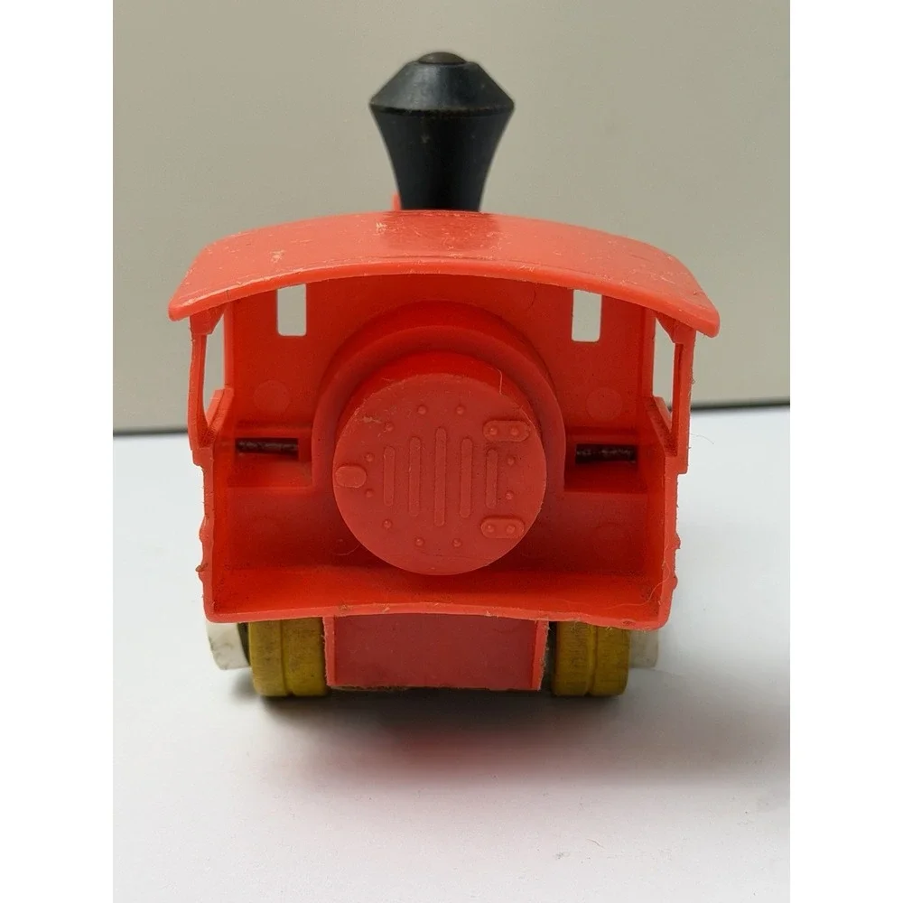 Fisher Price Toot Toot 643 Train 1964 Wooden Body Pull Toy No String *Read*